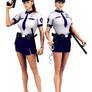 WWE Bella Twins As Cops2 (Full Body)