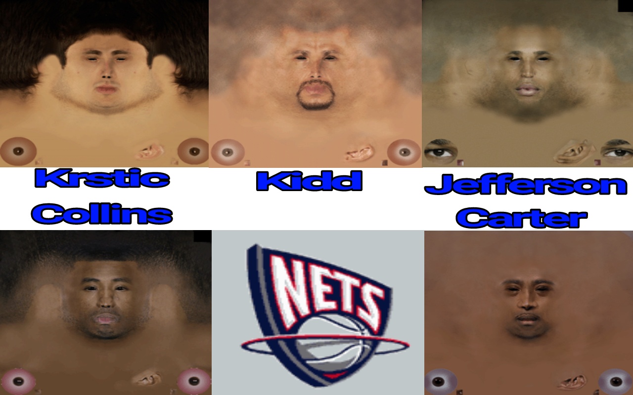 Nba Model Face NBA Nets Texture Face by karl2db on DeviantArt