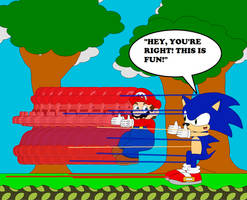 Sonic tries the Blj.....