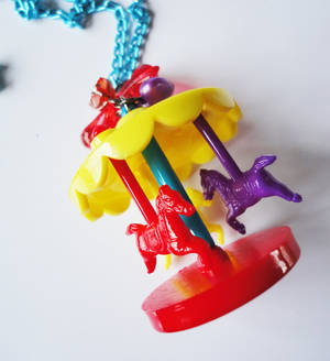 Carousel Vibrant Funfair Carnival Kawaii Necklace