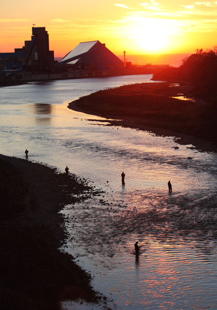 at the bend in the river