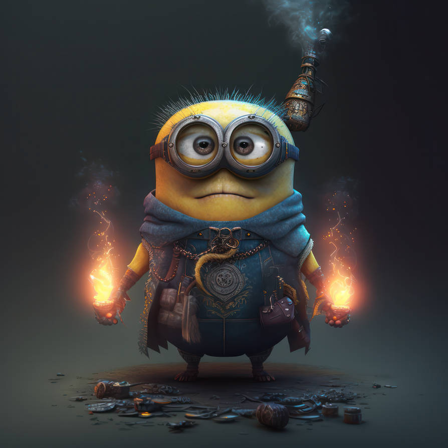 Minion on fire by klashmetaverse on DeviantArt