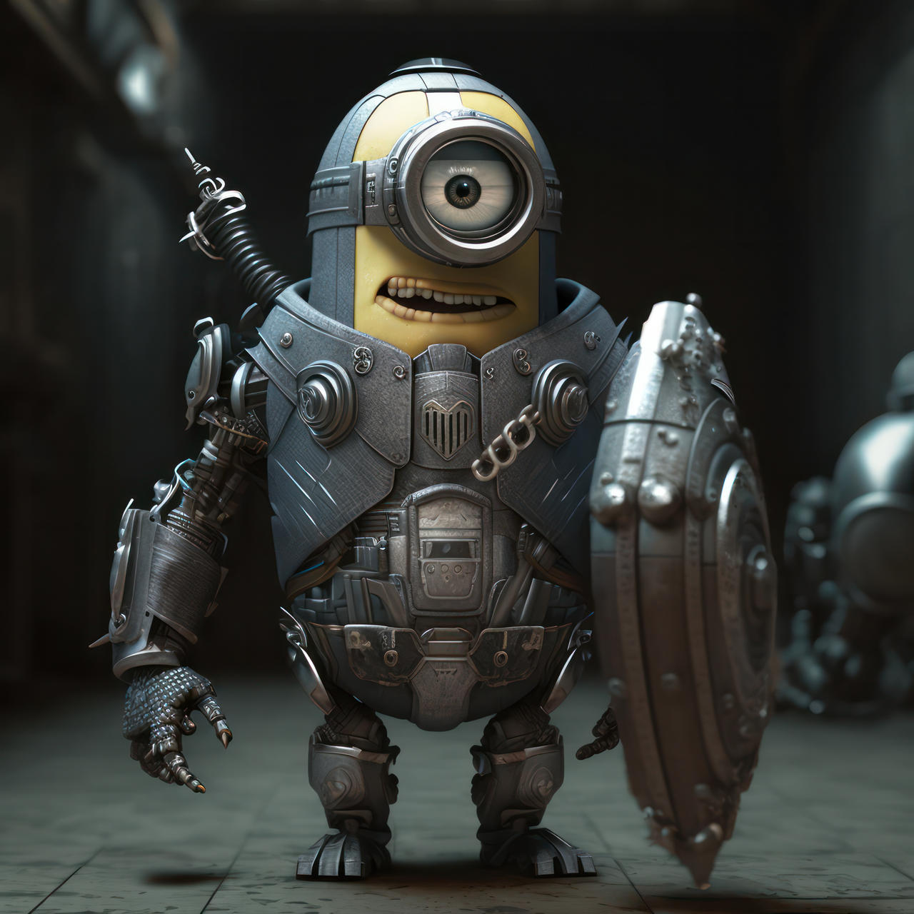 Minion Raouter Minion in Robot style by klashmetaverse on DeviantArt