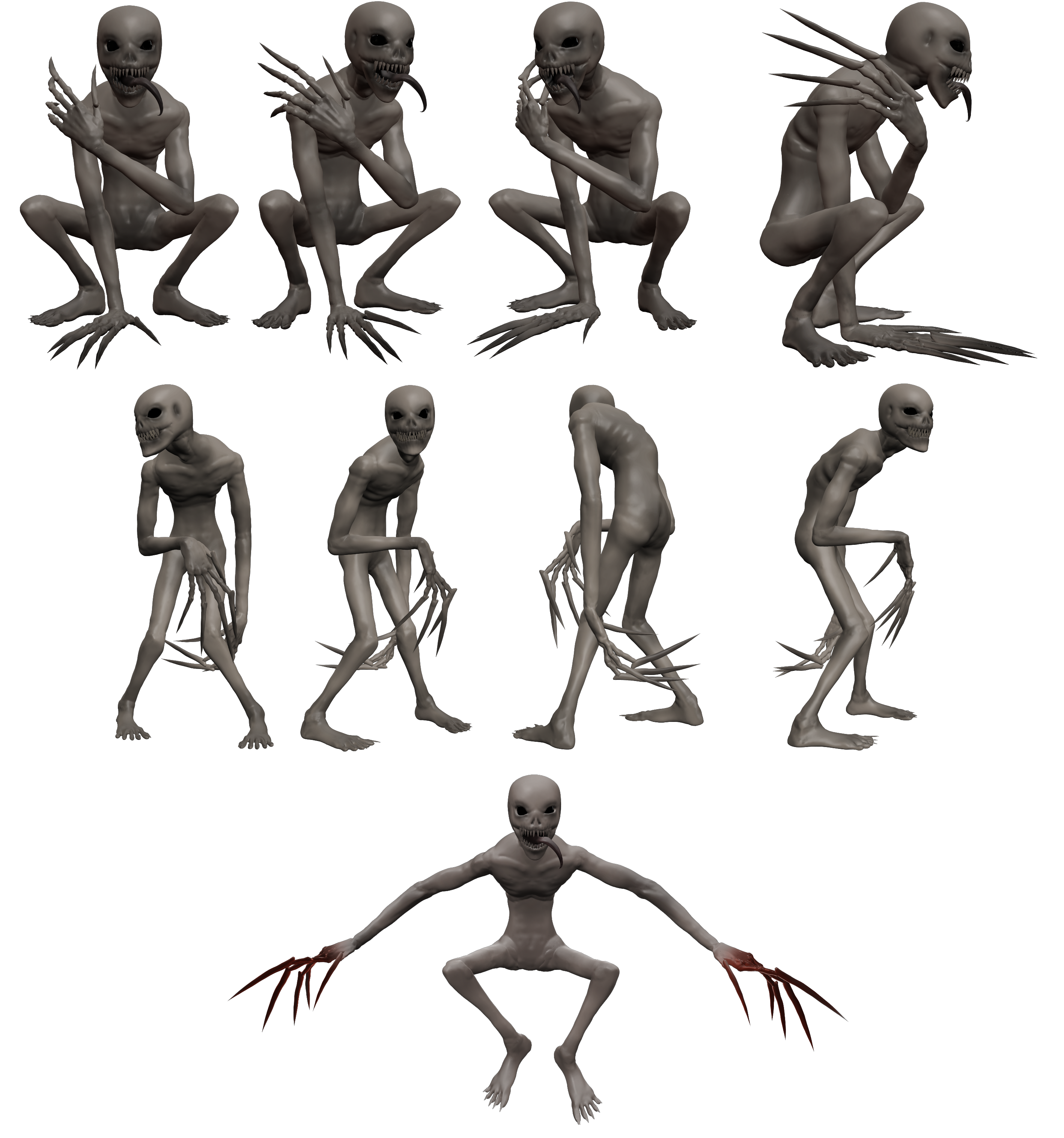 The Rake - creepypasta creature - Download Free 3D model by  joshuajacobson95 [b3ca24b] - Sketchfab