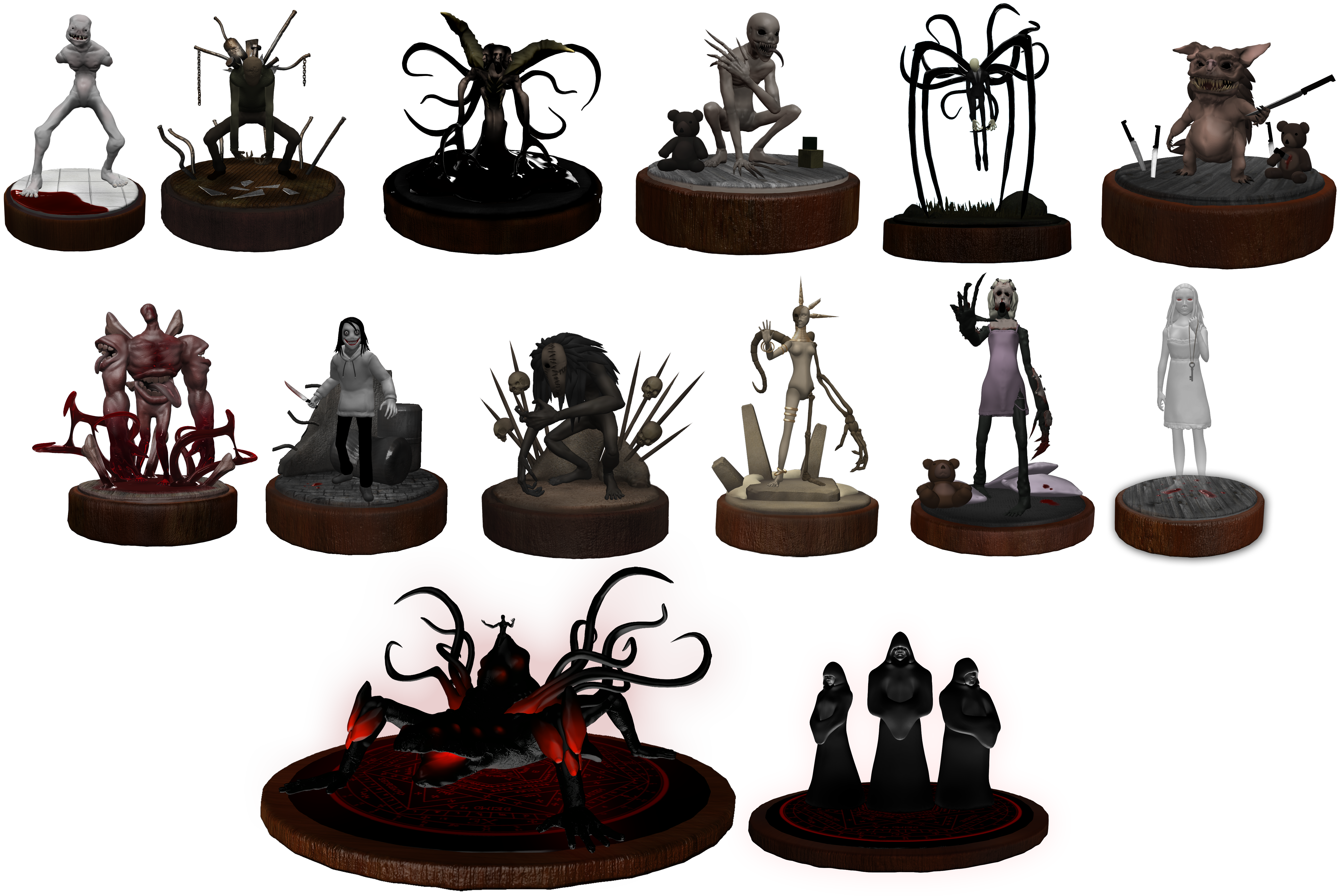 Creepypasta Series Figures Wave 1 Resource/Stock