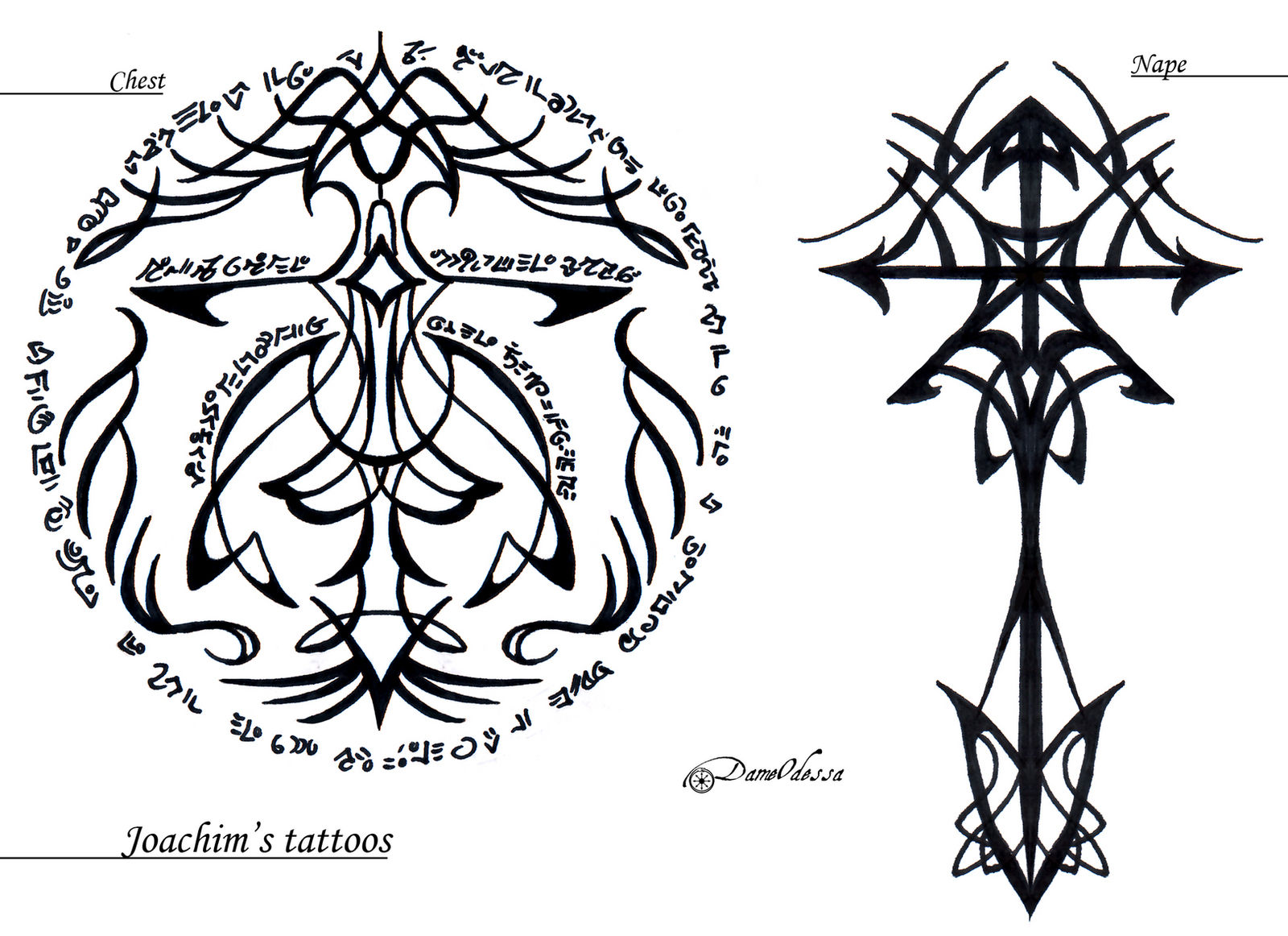 Concept - Joachim's tattoos