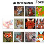 My Top 13 Favorite Foxes