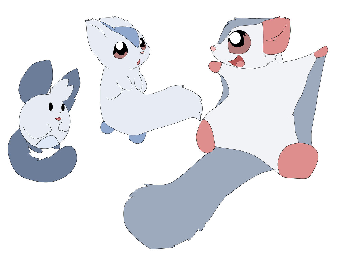 Sentret Evolution Lines (Detrait Form) by RobWill on DeviantArt
