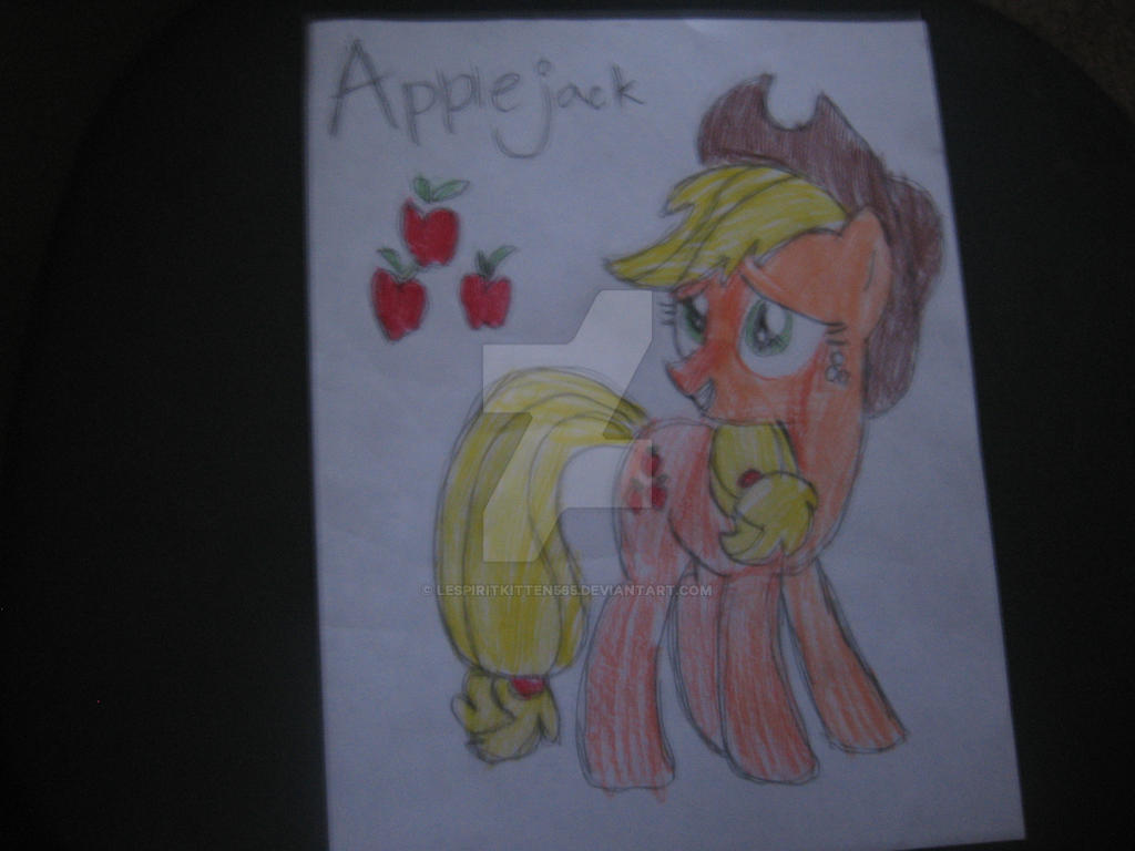Applejack Colored! by LeSpiritKitten565 on DeviantArt