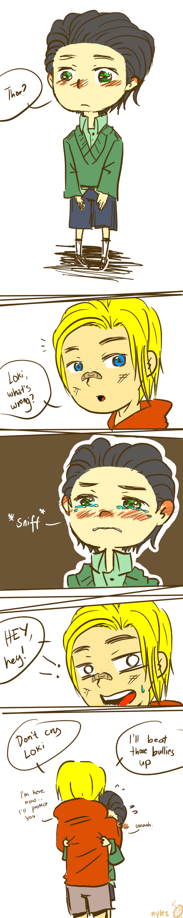 I'm here, don't cry (Thor/Loki)