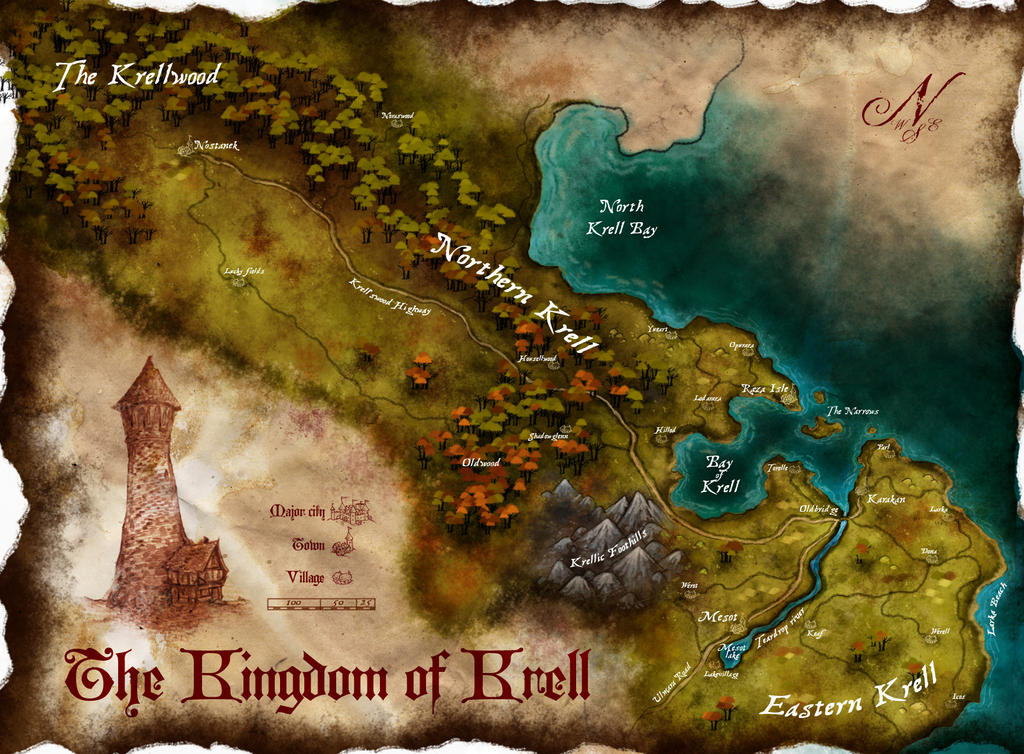 Map of Krell by Stormcrow135 on DeviantArt