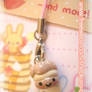 Cream Puff Phone Charm