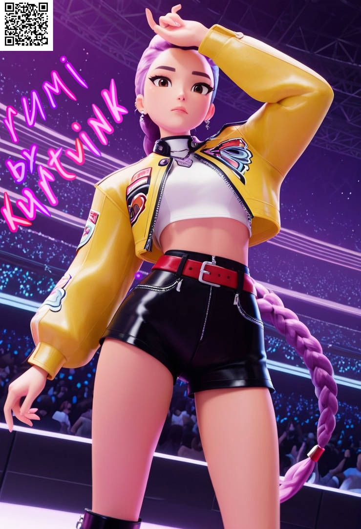 Kpodemon Hunters Rumi Rumi (K-POP demon hunters) on stage by kurtvink on DeviantArt