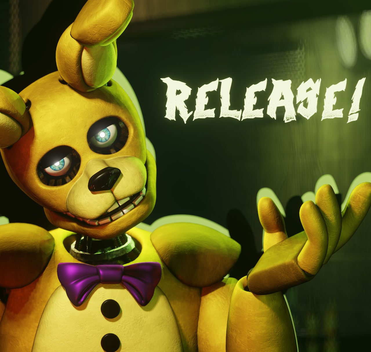 Spring Bonnie Sticker Springbonnie Y Springtrap No Marchitados The Identities Of The Spring