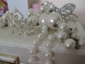 silver and pearls