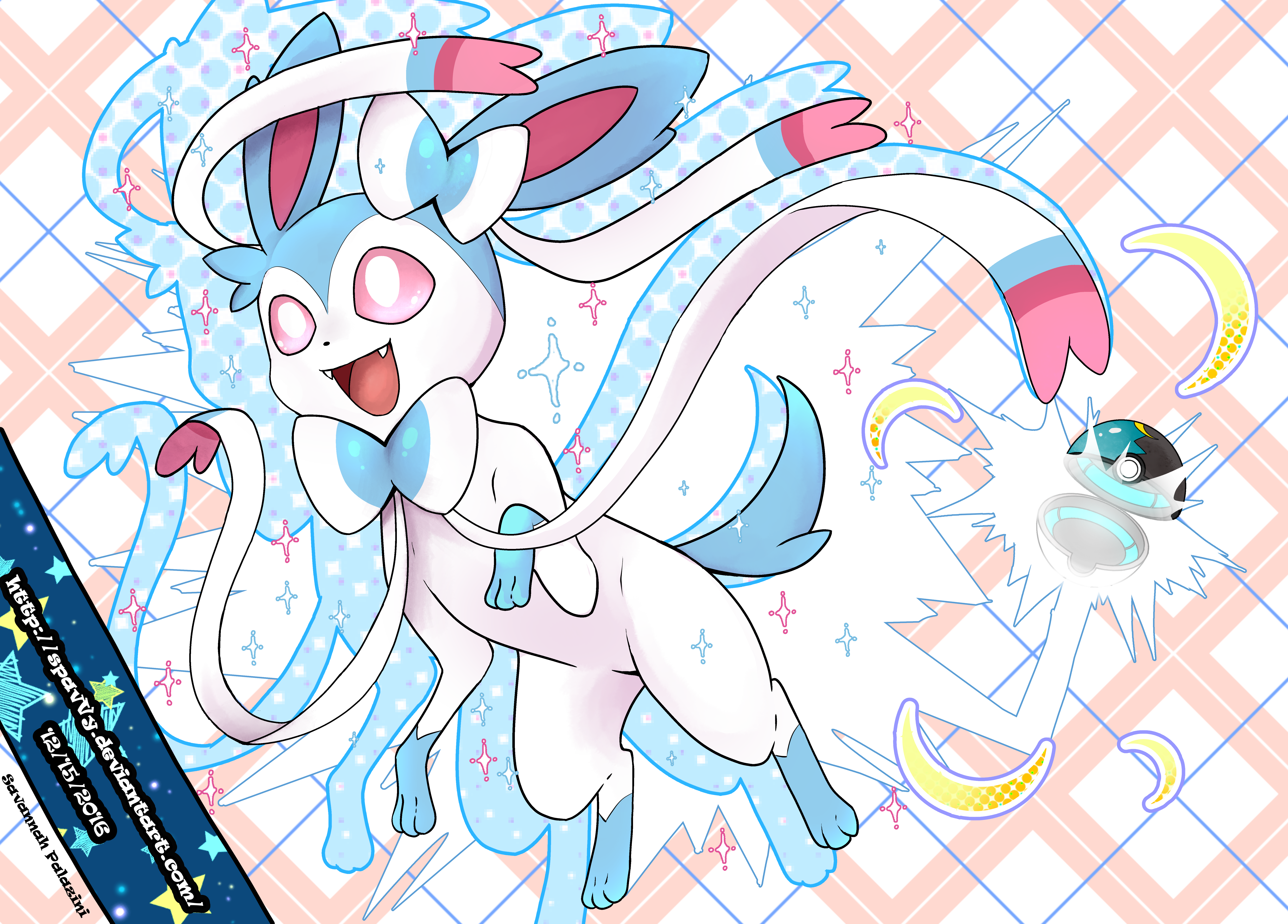 My shiny Sylveon Phoebe + Speedpaint