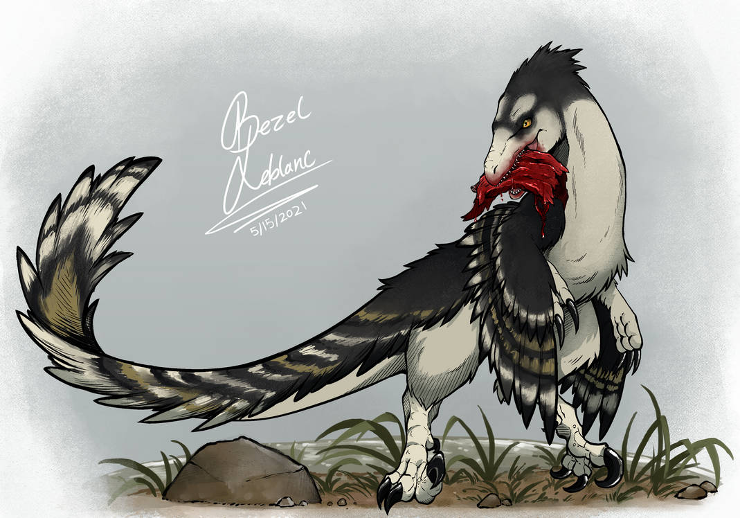 Peanut The Deinonychus by Bezel-Leblanc