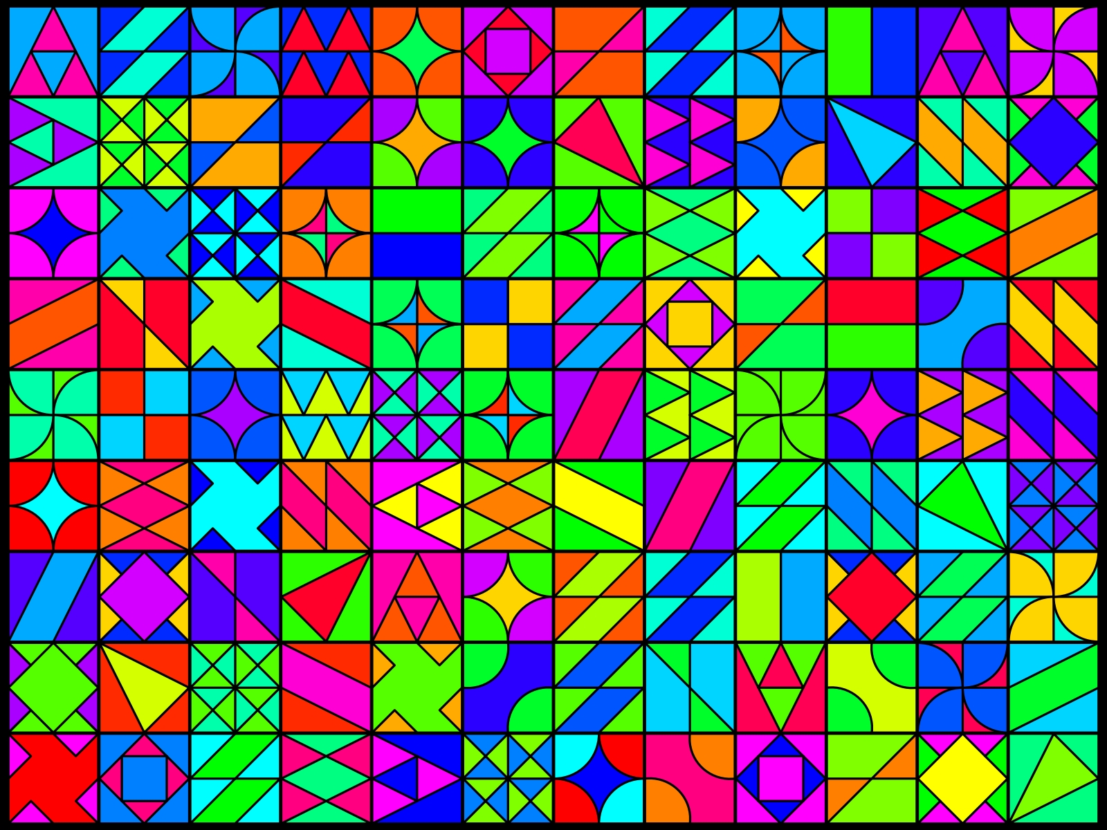 Colourful shapes