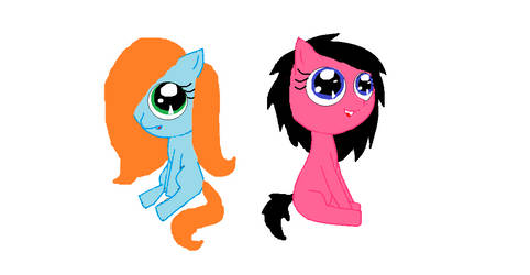 random ponies: Lily and Riley