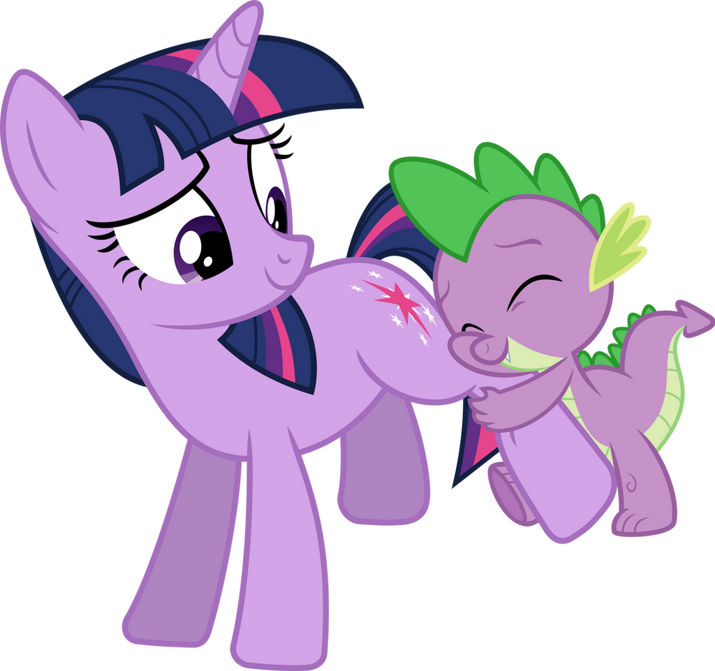 Twilight and Spike vector