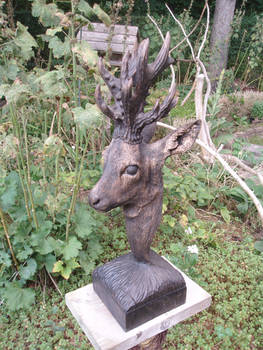 Roebuck woodcarving