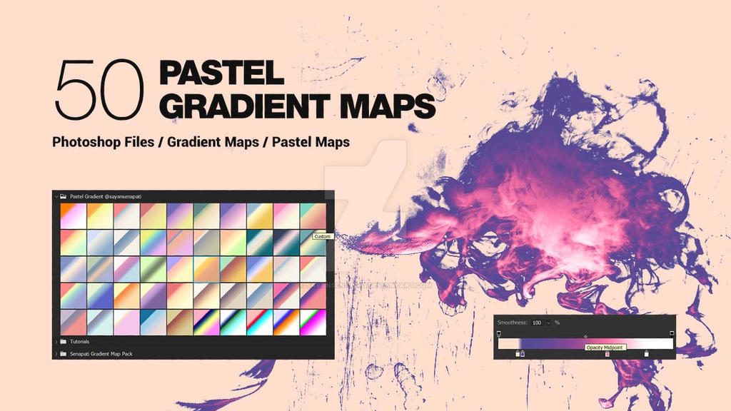 50 Pastel Gradient Maps Photoshop by sayansenapati on DeviantArt