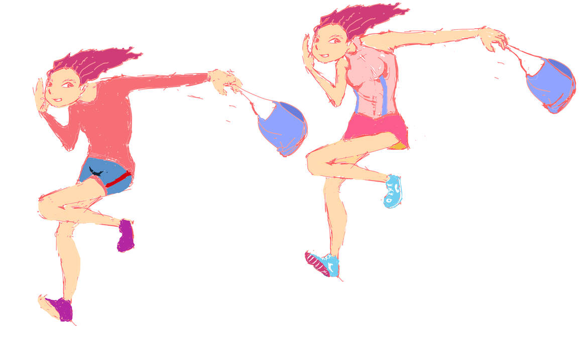 Girl Rumi Running run girl by harunamiya on DeviantArt