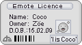 Coco's Emote Licence