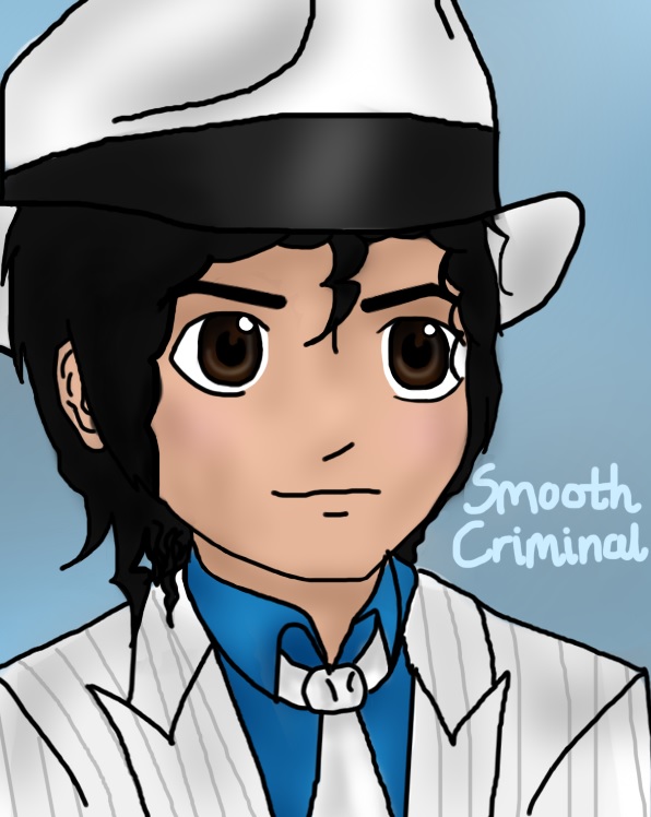 Michael Jackson 'Smooth Criminal' Drawing In Anime Style - Michael