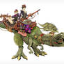 Dinosaur in steam-punk style