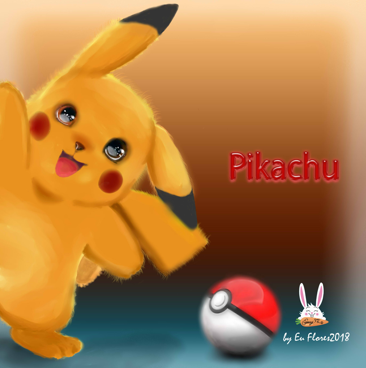 Pikachu Fan Art By Eusagi by eusagi on DeviantArt