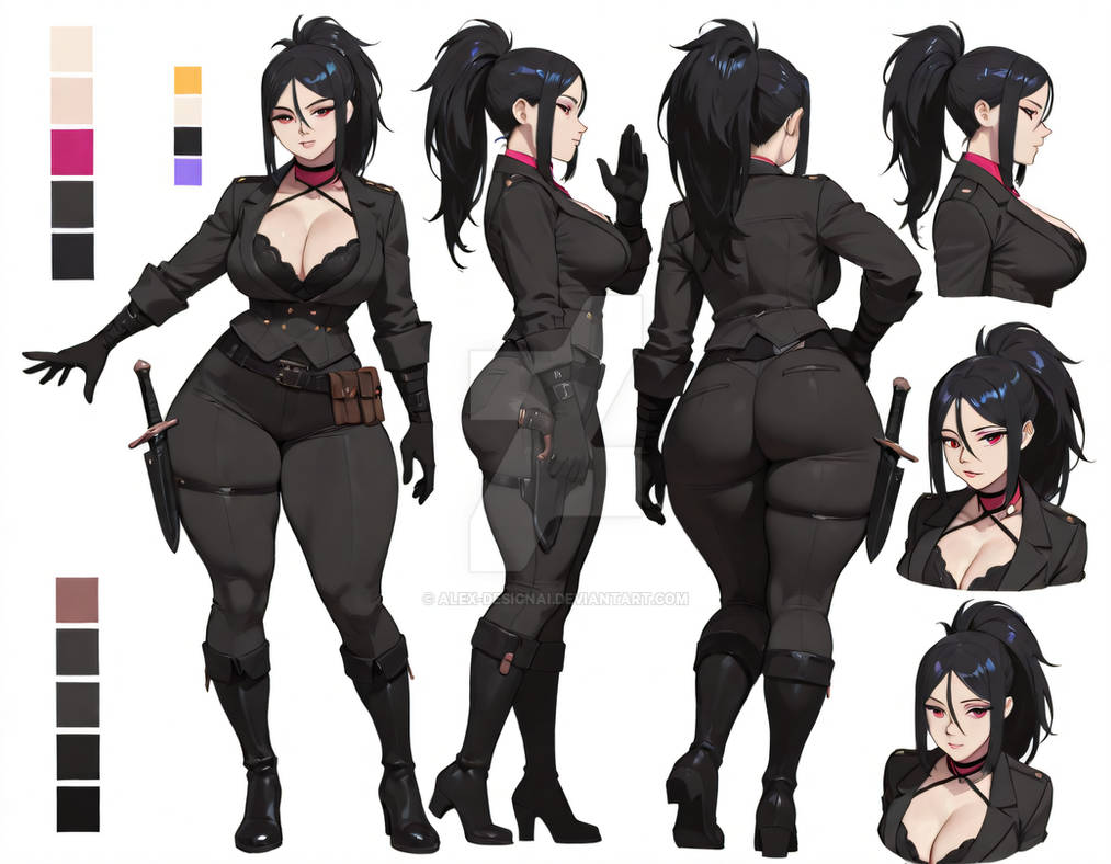 Deviantart Character Character Design Reference Sheet by Alex-DesignAI on DeviantArt