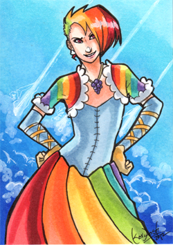 Human Gala Rainbow Dash