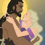 Khal Drogo and Daenerys Targaryen