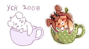 Pupp in a Mug YCH 200 Points Open!!