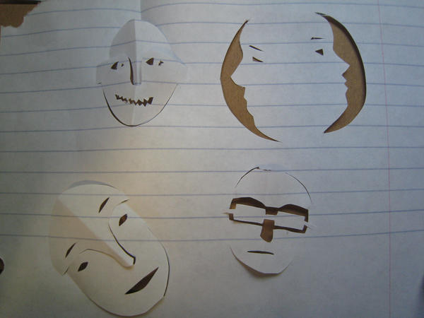 Small Paper Face Paper Faces by celaenotheharpy on DeviantArt