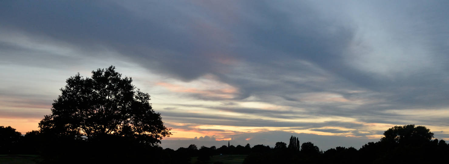 sunset cloud lines