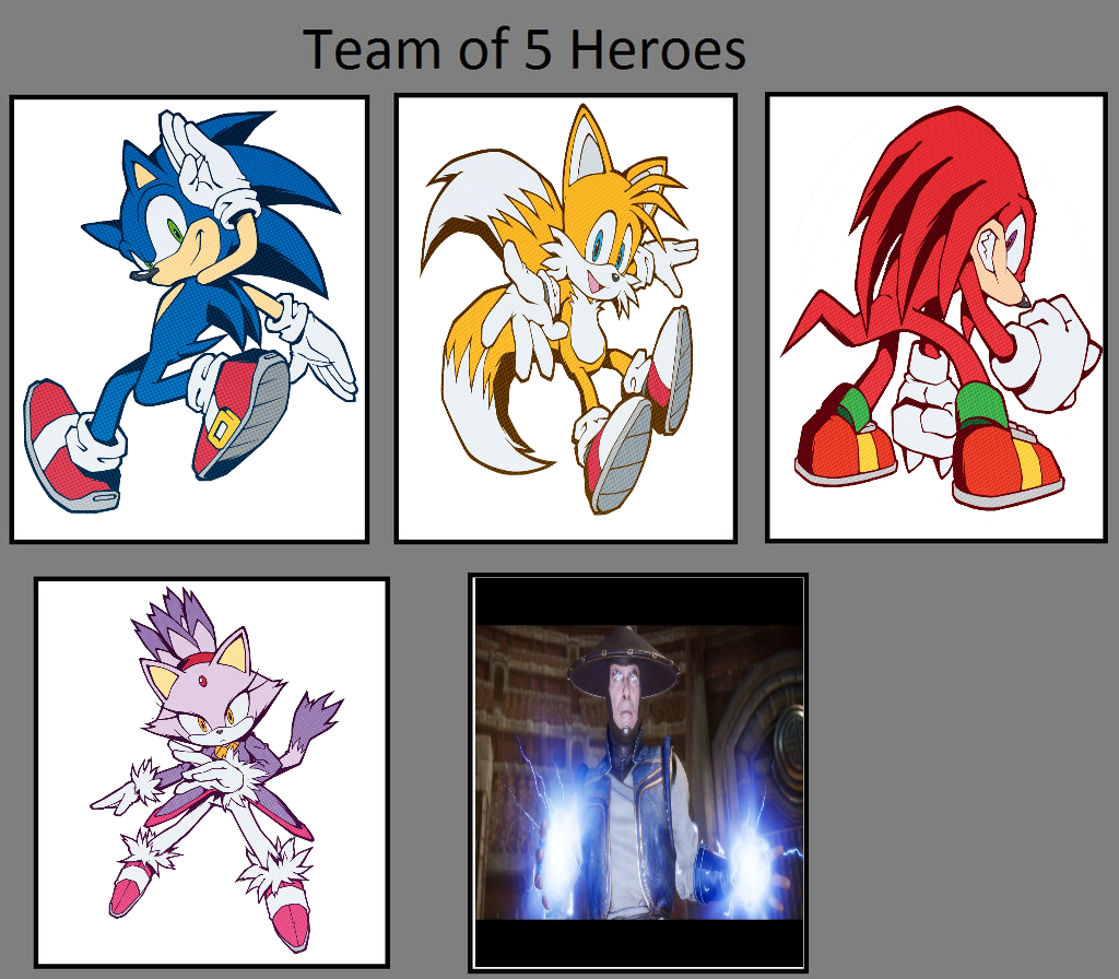 Sonic and friends or Team Dark by symbiote12345 on DeviantArt