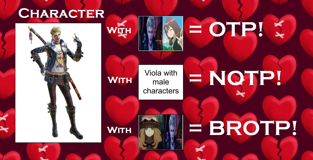 Viola Pairings (post-Parallel arc) by Rumble-Rose on DeviantArt