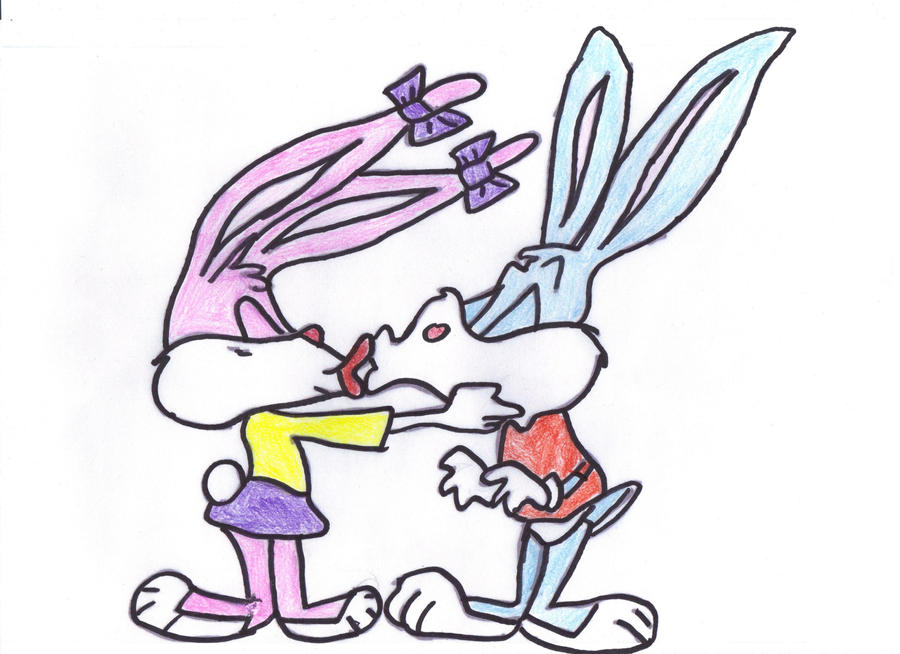 Buster and Babs Bunny Kiss 2 by Buster1991 on DeviantArt