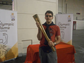 Me Holding the Olympic Torch