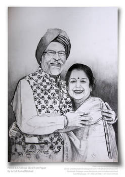 AGELESS BLISS - Pencil and charcoal sketch