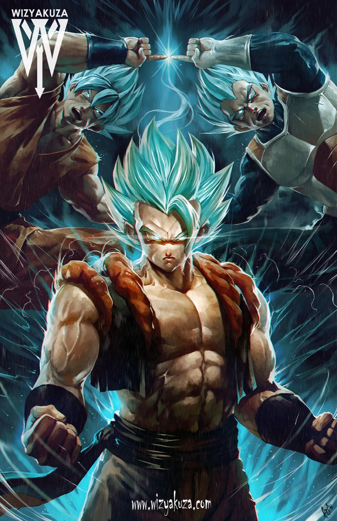 Gogeta Super Saiyan Blue, Dragon Ball Super  Dragon ball art goku, Anime  dragon ball goku, Dragon ball super artwork