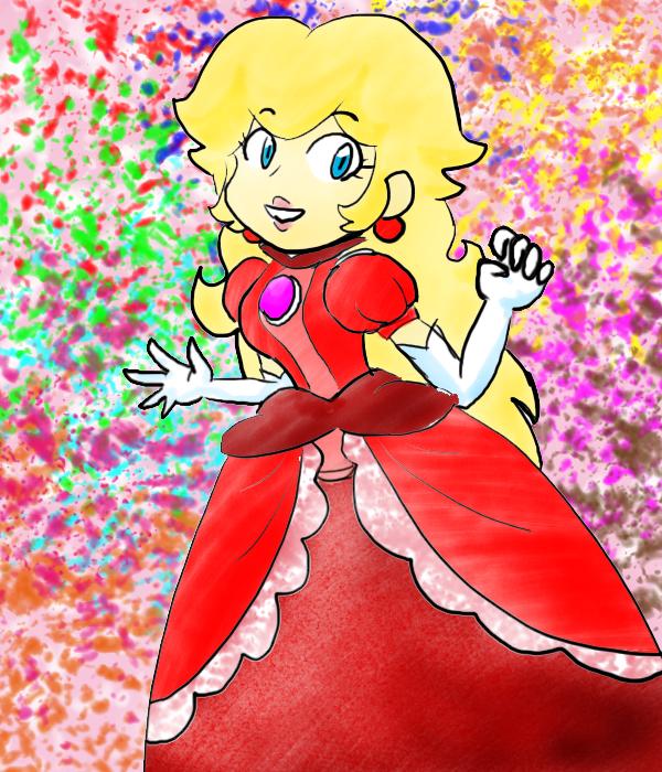 princess peach red dress For Peach Inspired Dress, Super Mario Bros Peach Cosplay Dress, Princess Mario Peach Red Dress Cosplay Costume Personalized Size