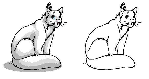 Free Fluffy Cat Lineart by TheCalicoTabby on DeviantArt