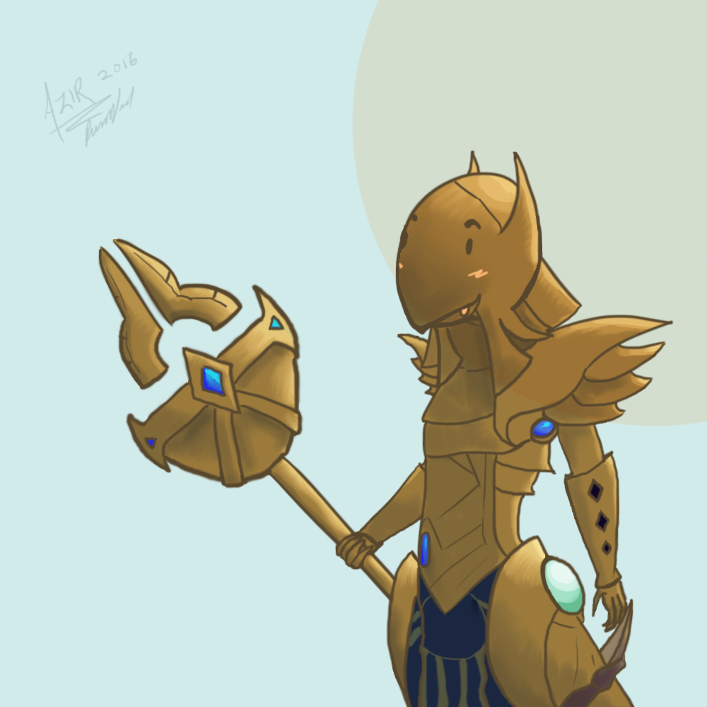 Azir Emote League of Legends: Azir by seness on DeviantArt
