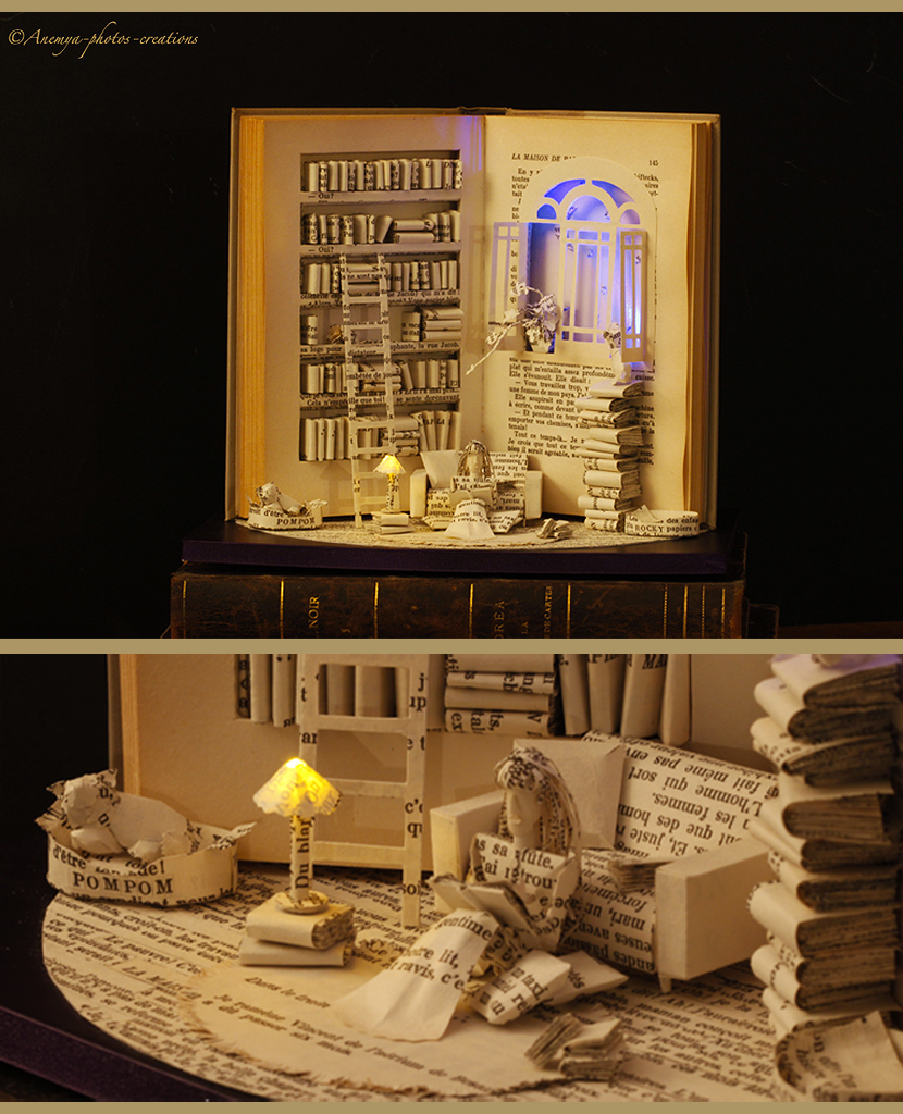 Book sculpture The Paper House...