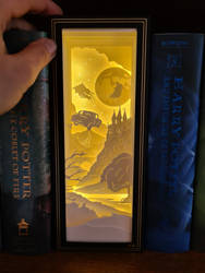 Harry Potter Paper Light Box - Book Nook