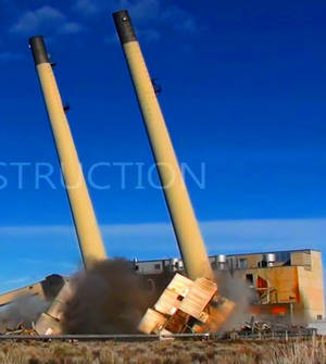 Hanford Site Smokestacks and Boilers Implosion
