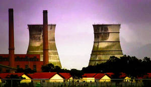 Athlone Power Station Cooling Towers Implosion